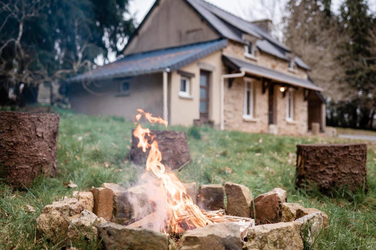 Cottage Breton - Gite De Charme En Centre Finistere Plonevez-du-Faou Luaran gambar